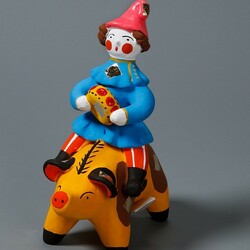 Jigsaw puzzle: Buffoon. Dymkovo toy