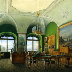Jigsaw puzzle: Types of rooms in the Winter Palace. Emperor's large study