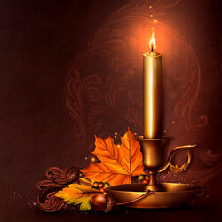 Jigsaw puzzle: Composition with a candle