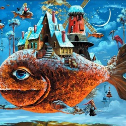 Jigsaw puzzle: Miracle Whale Fish