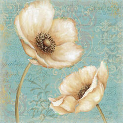 Jigsaw puzzle: Two white poppies