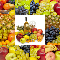 Jigsaw puzzle: Wine and fruit