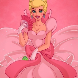 Jigsaw puzzle: Princess in pink