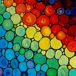 Jigsaw puzzle: Colored circles