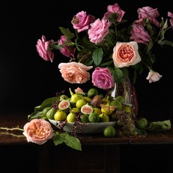 Jigsaw puzzle: Roses and Figs