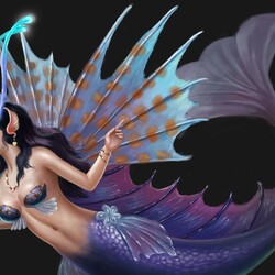 Jigsaw puzzle: Mermaid butterfly