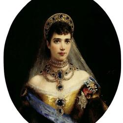 Jigsaw puzzle: Portrait of Empress Maria Feodorovna