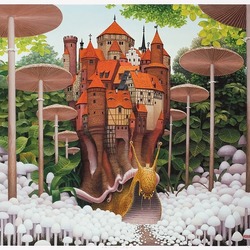 Jigsaw puzzle: Mushroom alley / Mushroom lane