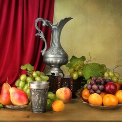 Jigsaw puzzle: Still life with silver dishes