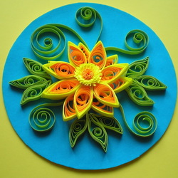 Jigsaw puzzle: Paper filigree (quilling)