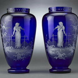 Jigsaw puzzle: Painted glass vases