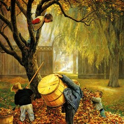 Jigsaw puzzle: Autumn chores