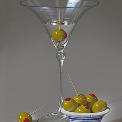 Jigsaw puzzle: Martini with olives