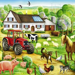 Jigsaw puzzle: On the farm
