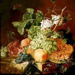 Jigsaw puzzle: Still life with grapes