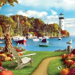 Jigsaw puzzle: Autumn afternoon