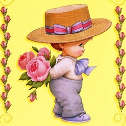 Jigsaw puzzle: Boy with a bouquet