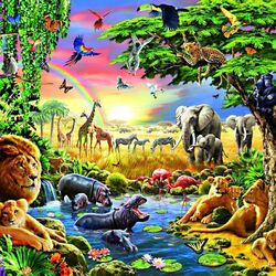 Jigsaw puzzle: In the jungle