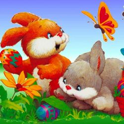 Jigsaw puzzle: Easter bunnies