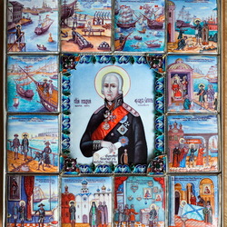 Jigsaw puzzle: Icon of the Holy Righteous Fedor Ushakov