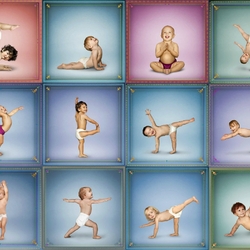 Jigsaw puzzle: Baby yoga by Dan Borris