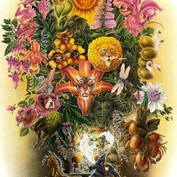 Jigsaw puzzle: Animal bouquet