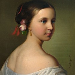 Jigsaw puzzle: Portrait of a young girl