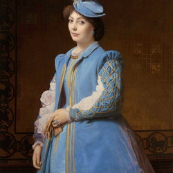 Jigsaw puzzle: Lady in blue