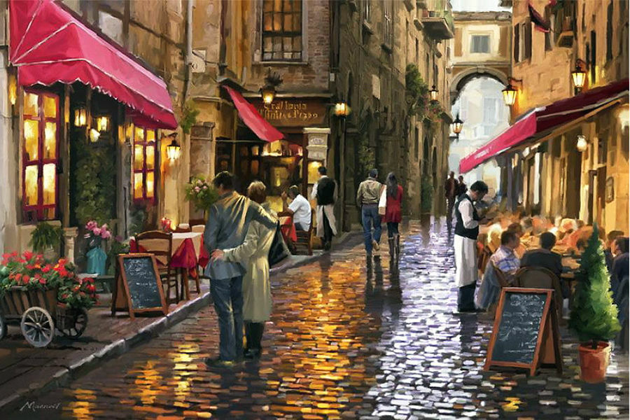 Jigsaw puzzle «An evening walk» - solve jigsaw puzzles online | PuzzleIt