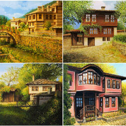 Jigsaw puzzle: Old houses