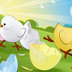 Jigsaw puzzle: Easter chicks