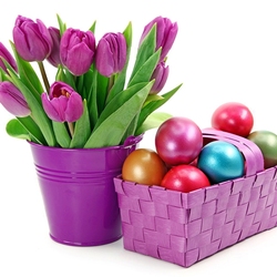 Jigsaw puzzle: Tulips for Easter