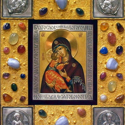 Jigsaw puzzle: Icon of Tenderness of the Mother of God