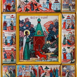 Jigsaw puzzle: Icon of Sergius of Radonezh