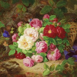 Jigsaw puzzle: Still life with a butterfly