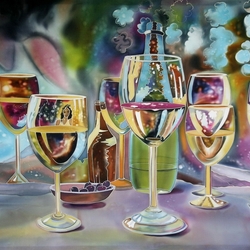 Jigsaw puzzle: Still life with glasses
