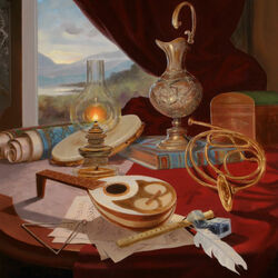 Jigsaw puzzle: Still life of the composer