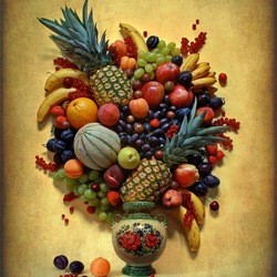 Jigsaw puzzle: Fruit bouquet