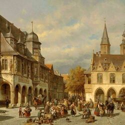 Jigsaw puzzle: Goslar Market Square
