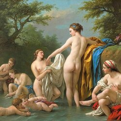 Jigsaw puzzle: Bathing of Venus and the nymphs