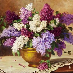 Jigsaw puzzle: Lilac