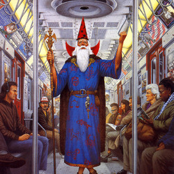 Jigsaw puzzle: Wizard in the subway