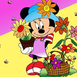 Jigsaw puzzle: Minnie the gardener