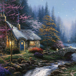 Jigsaw puzzle: Twilight in the magic forest