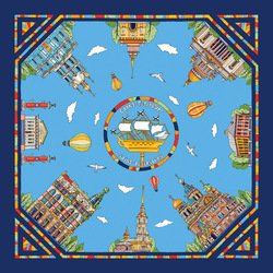 Jigsaw puzzle: Petersburg. Silk scarves