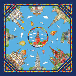 Jigsaw puzzle: Moscow. Silk scarves