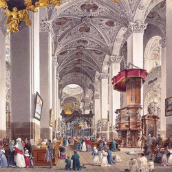 Jigsaw puzzle: Interior of the Mariazell Basilica