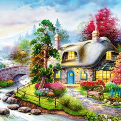 Jigsaw puzzle: Strong house