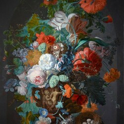 Jigsaw puzzle: Still life with poppies and tulip