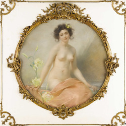 Jigsaw puzzle: Portrait of a naked woman